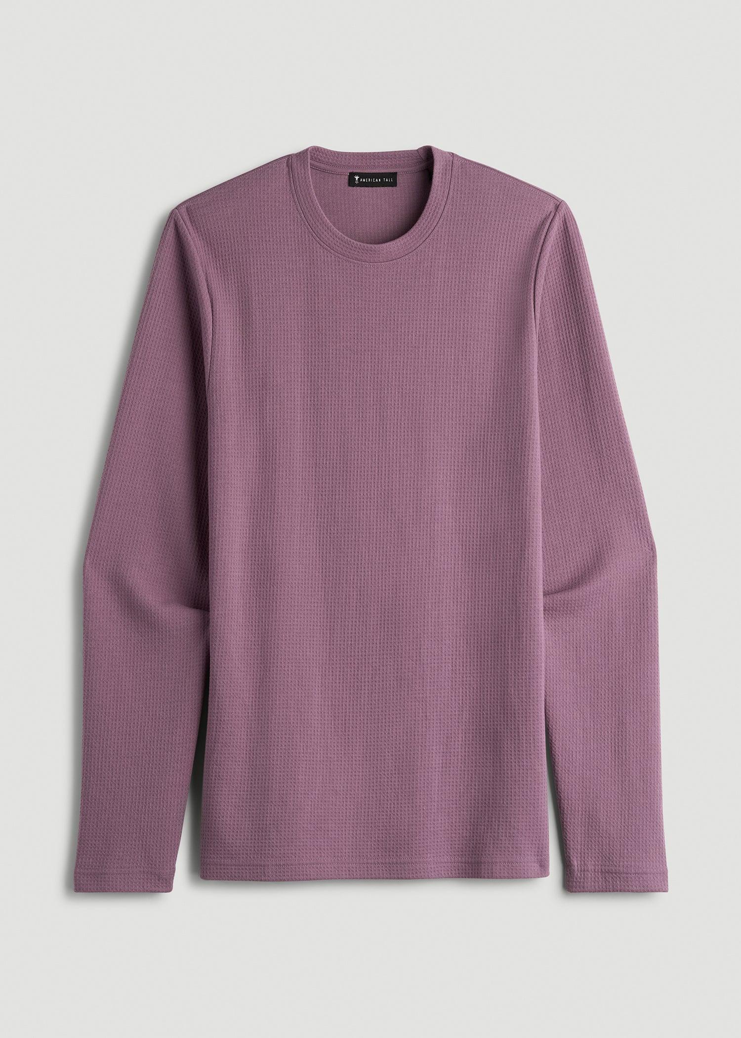 Cloud Knit Waffle Long Sleeve in Grapeade Male Product Image
