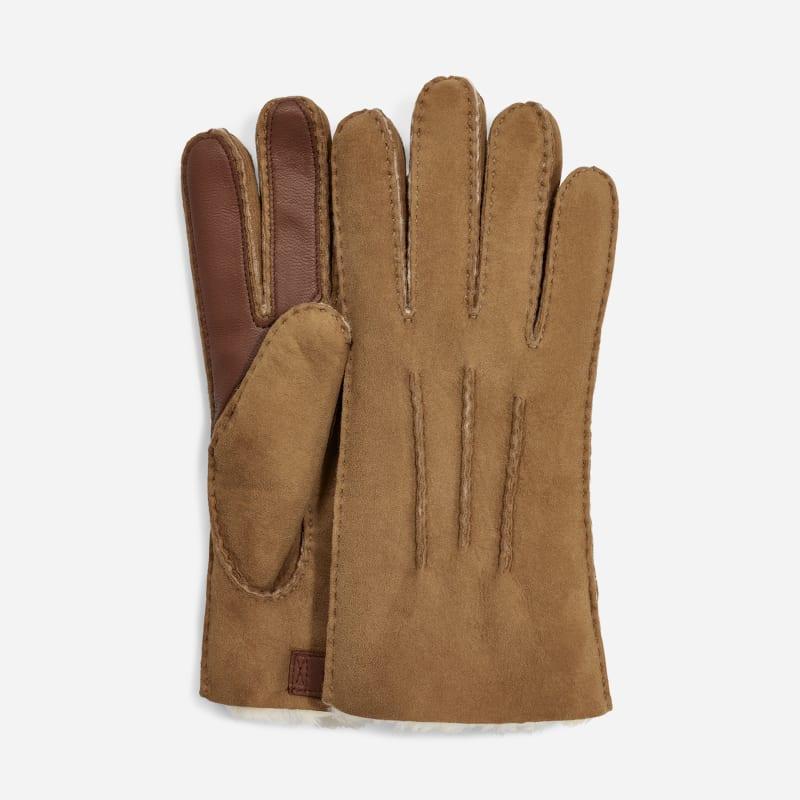 Mens Unisex Contrast Sheepskin Touch Tech Gloves Product Image