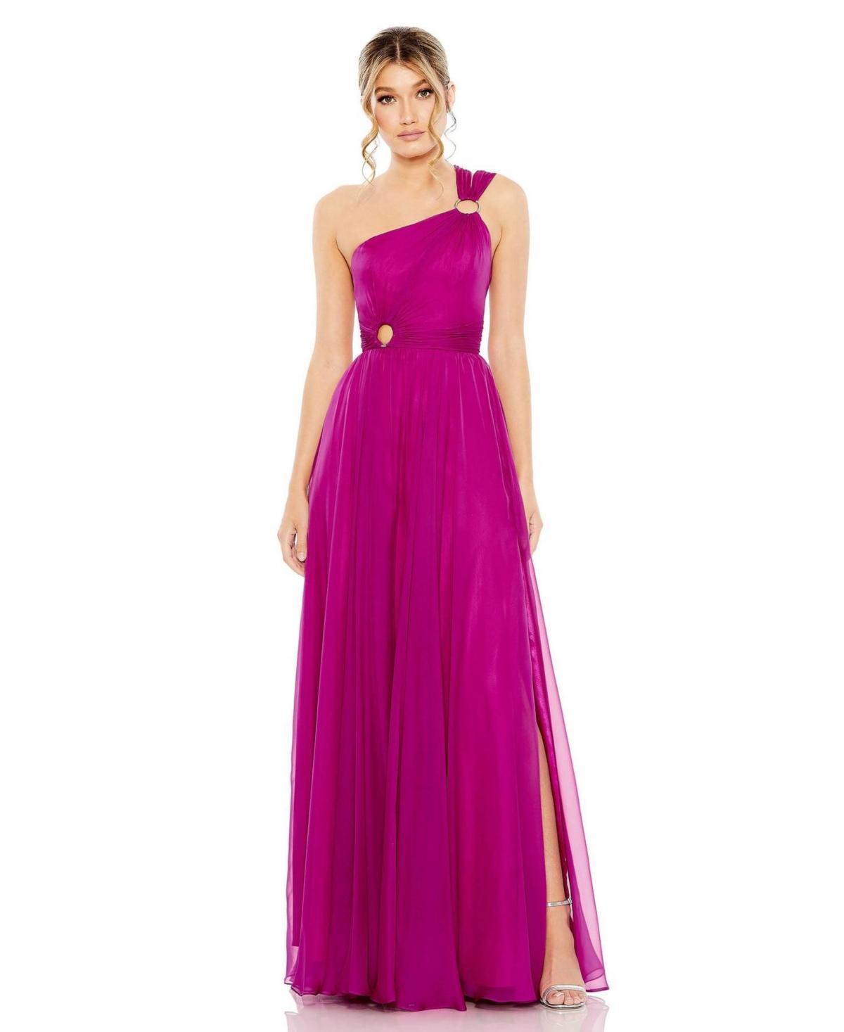 Womens Ieena Strappy One-Shoulder Gown Product Image