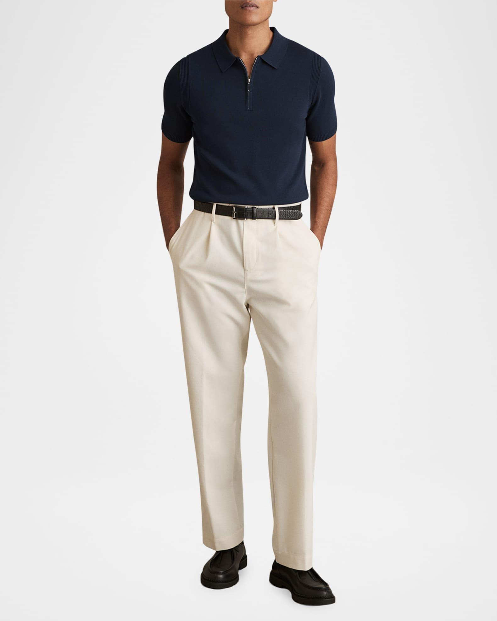 Mens Berkley Half-Zip Knit Polo Shirt Product Image