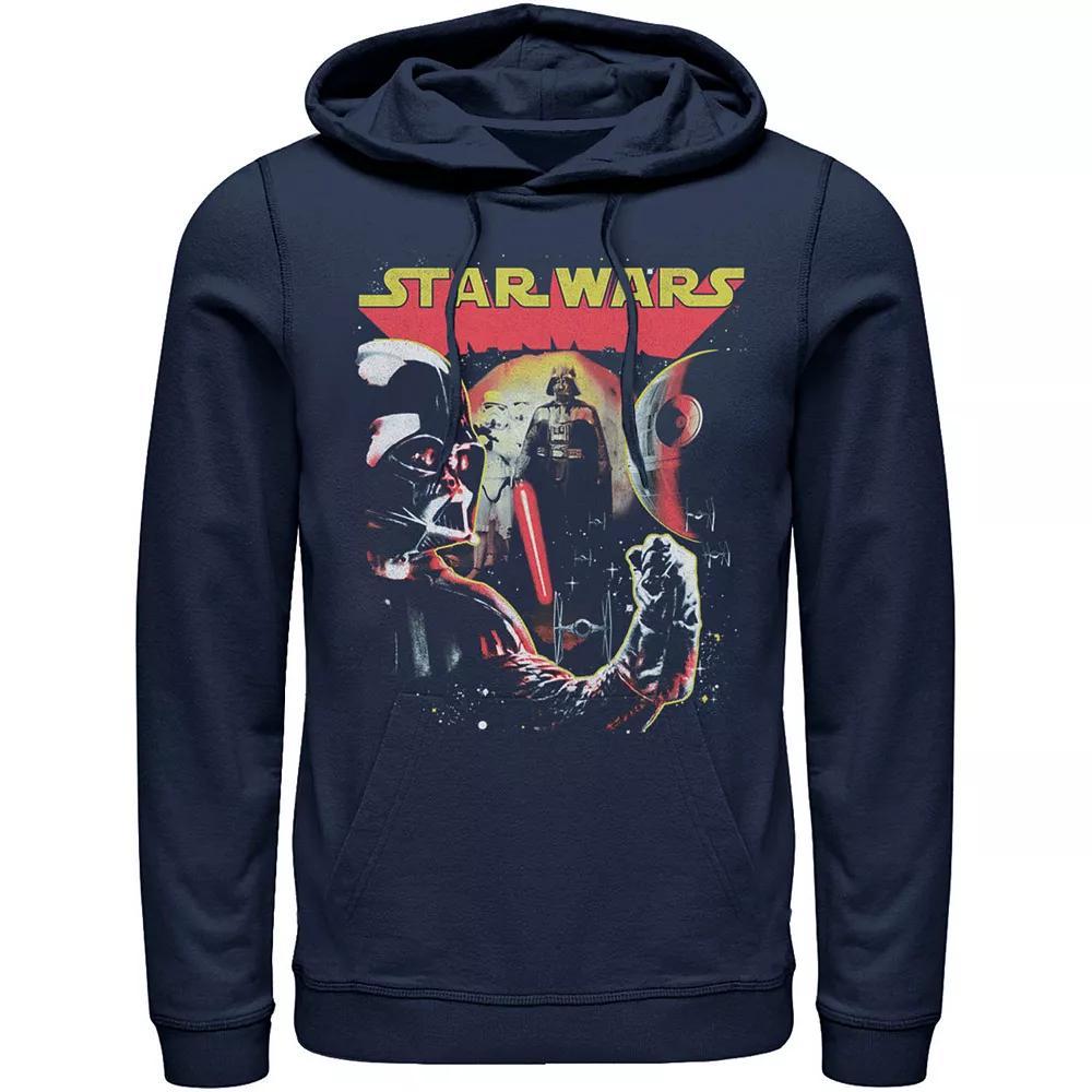 Men's Star Wars Darth Vader Collage Of Views Hoodie, Size: Small, Grey Heather Product Image