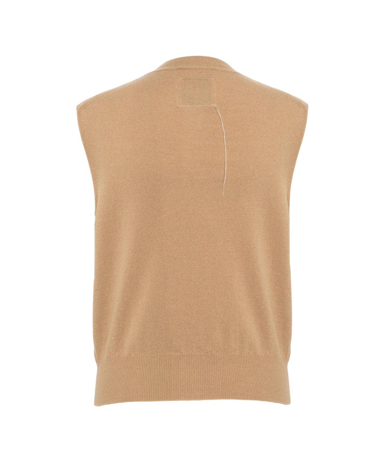 Knit vest with button closure Product Image