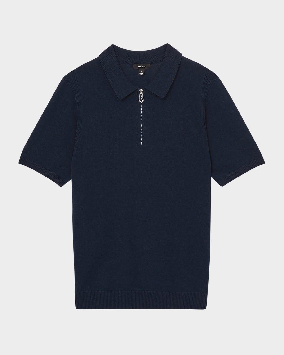 Mens Berkley Half-Zip Knit Polo Shirt Product Image