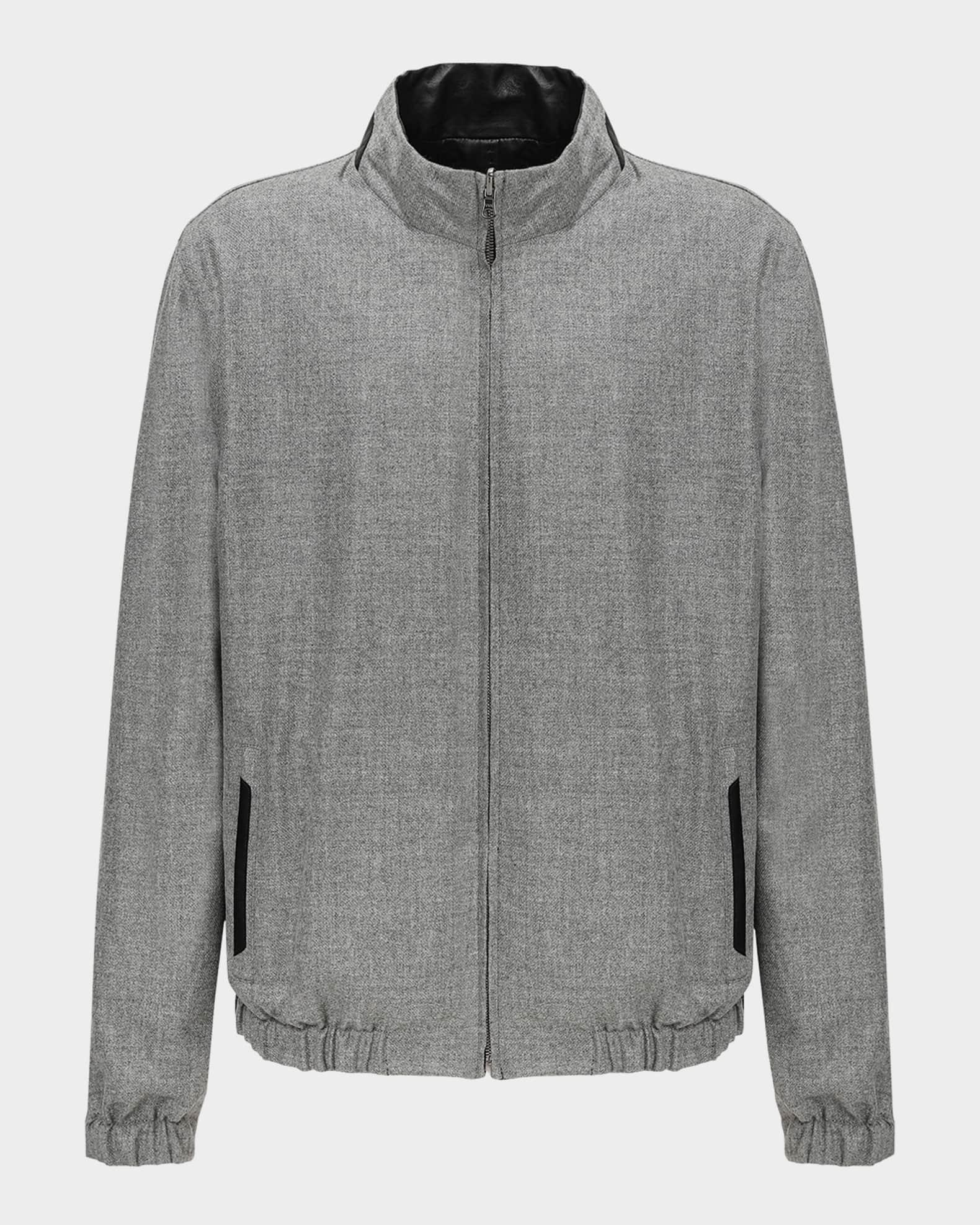 Men's Reversible Nappa Leather & Loro Piana Cashmere-Wool Jacket Product Image
