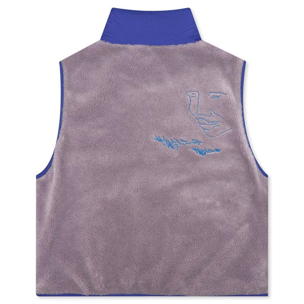 Fuzzy Vest - Brown/Blue Male Product Image