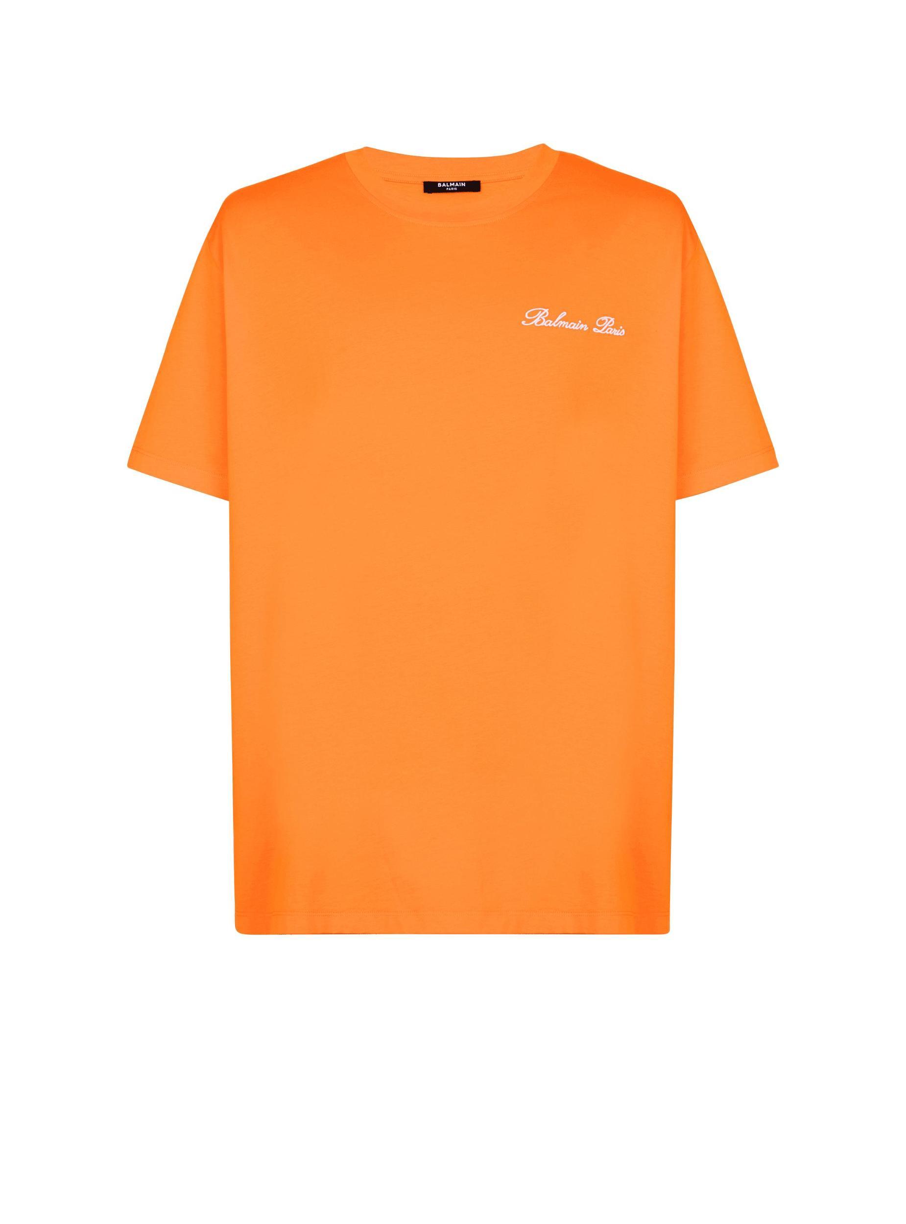 Relaxed T-shirt with Balmain Signature embroidery Product Image
