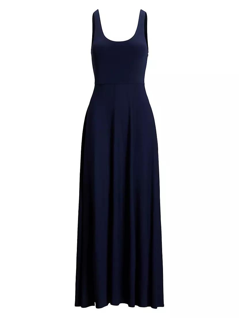 Matte Jersey Fit & Flare Maxi Dress Product Image