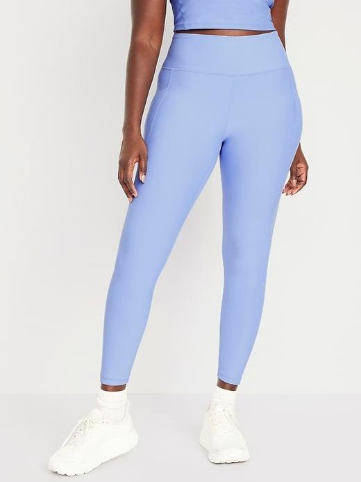 High-Waisted PowerSoft Rib Leggings Product Image
