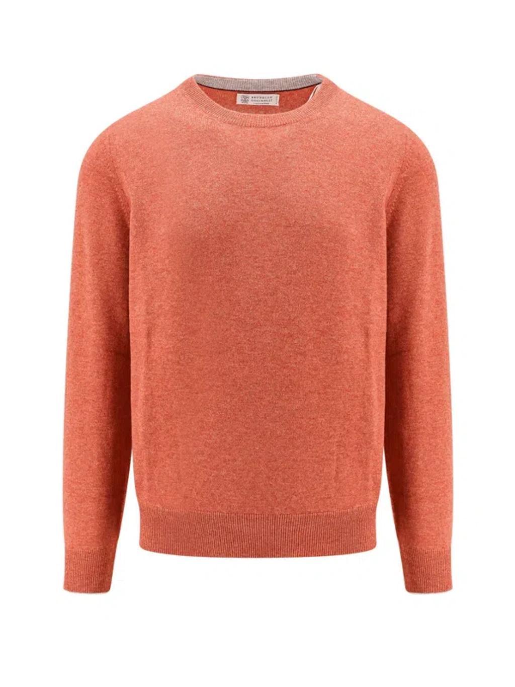 BRUNELLO CUCINELLI Sweater In Orange Product Image
