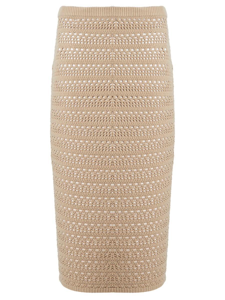 Womens Marjorie Knit Crochet Maxi Skirt Product Image