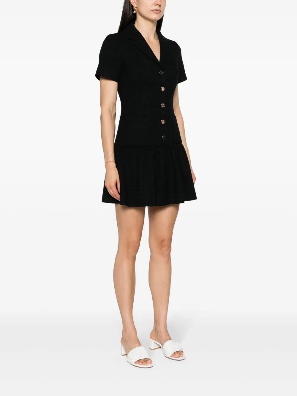 peplum tweed minidress Product Image