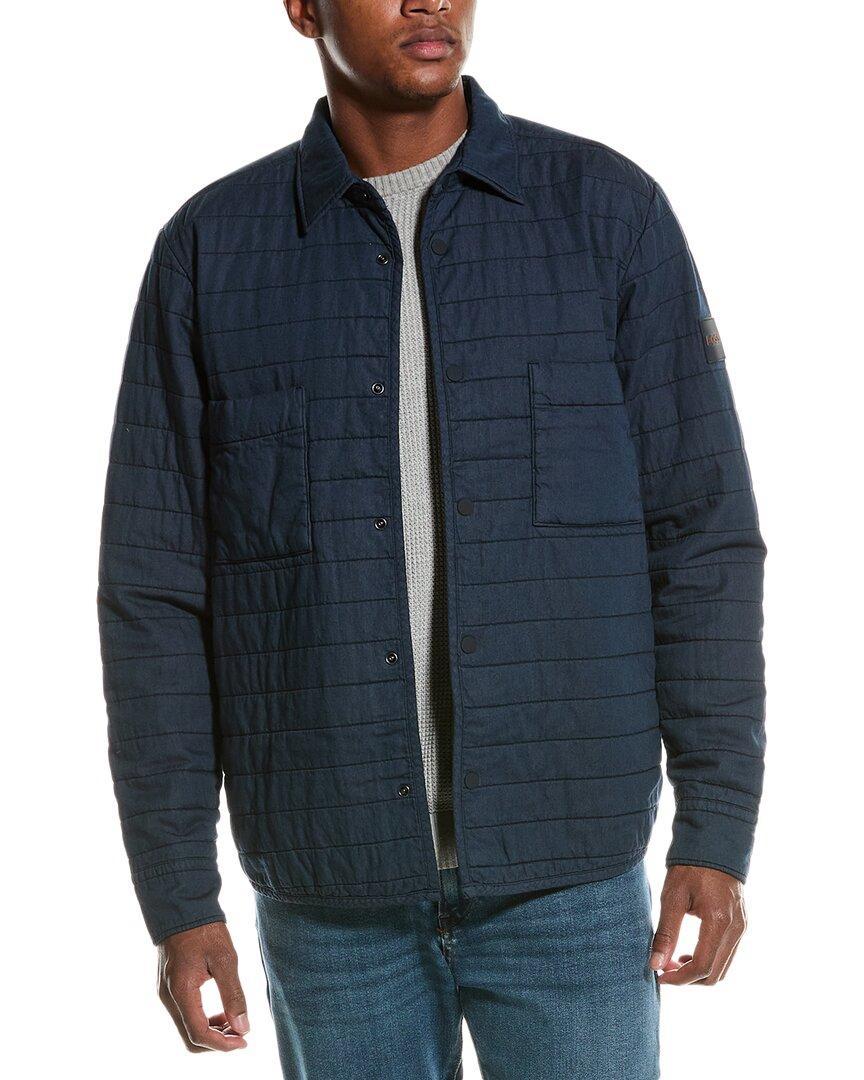HUGO BOSS Boss  Lutter Quilted Jacket In Blue Product Image