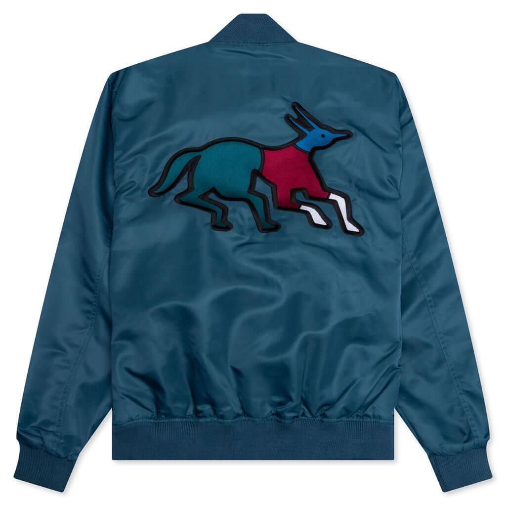 Stacked Pets Varsity Jacket - Teal Male Product Image