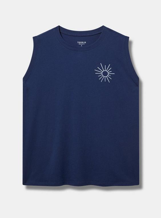 Beach Relaxed Heritage Jersey Embroidered Tank Product Image