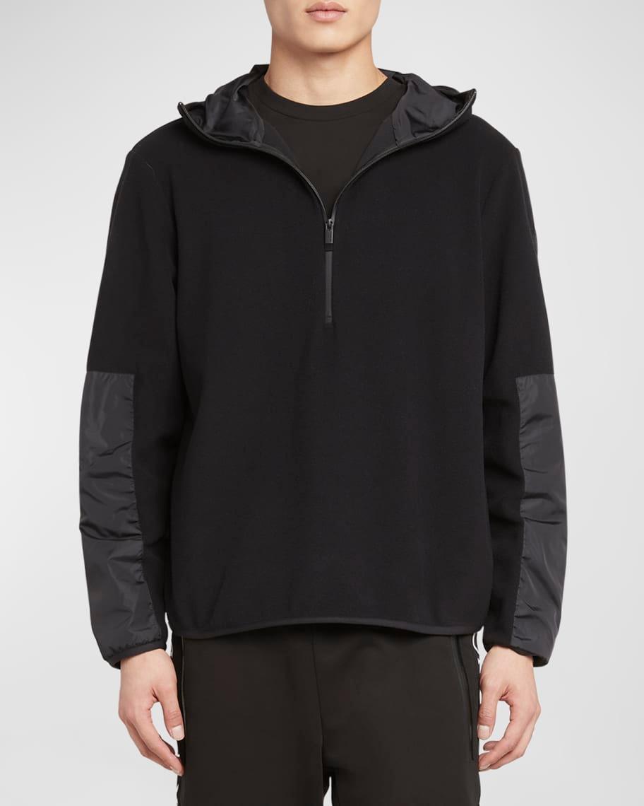 Mens Half-Zip Fleece Hoodie Product Image
