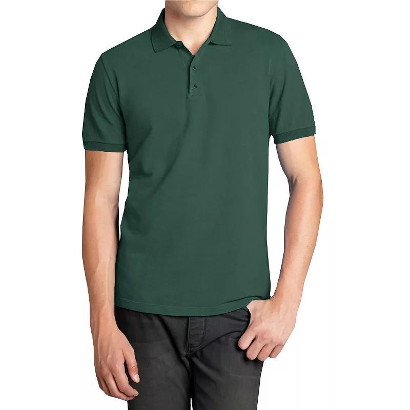 Men's Galaxy Short Sleeve Pique Polo, Size: Small, Hunter Green Product Image