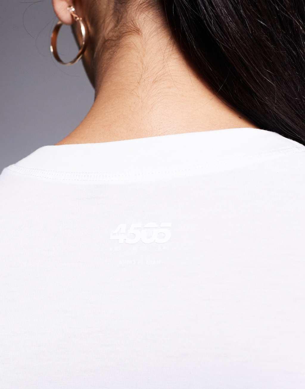 4505 Icon quick dry performance oversized t-shirt in white  Product Image