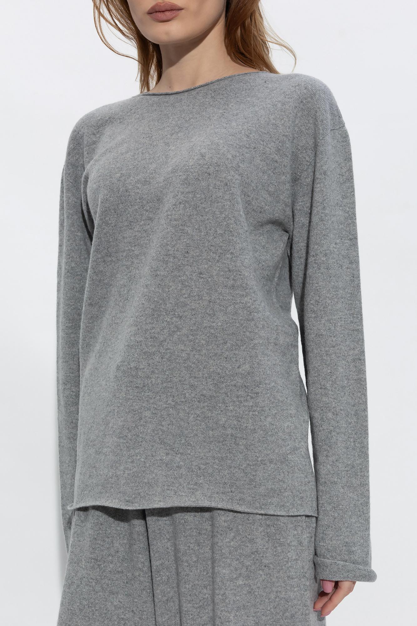 JIL SANDER Mélange-effect Cashmere Jumper In Gray Product Image