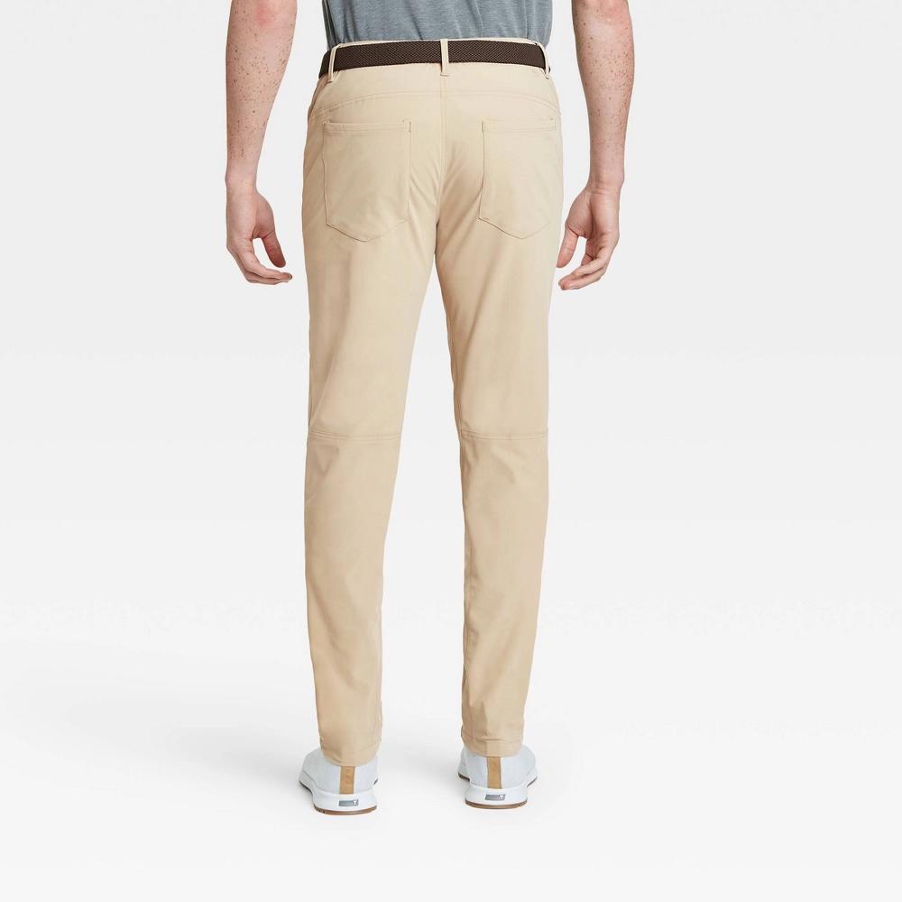 Mens Big & Tall Golf Slim Pants - All In Motion Khaki 42x32 Product Image