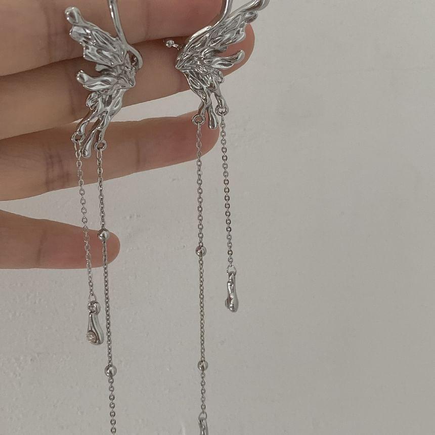 Butterfly Chain Alloy Ear Cuff Product Image