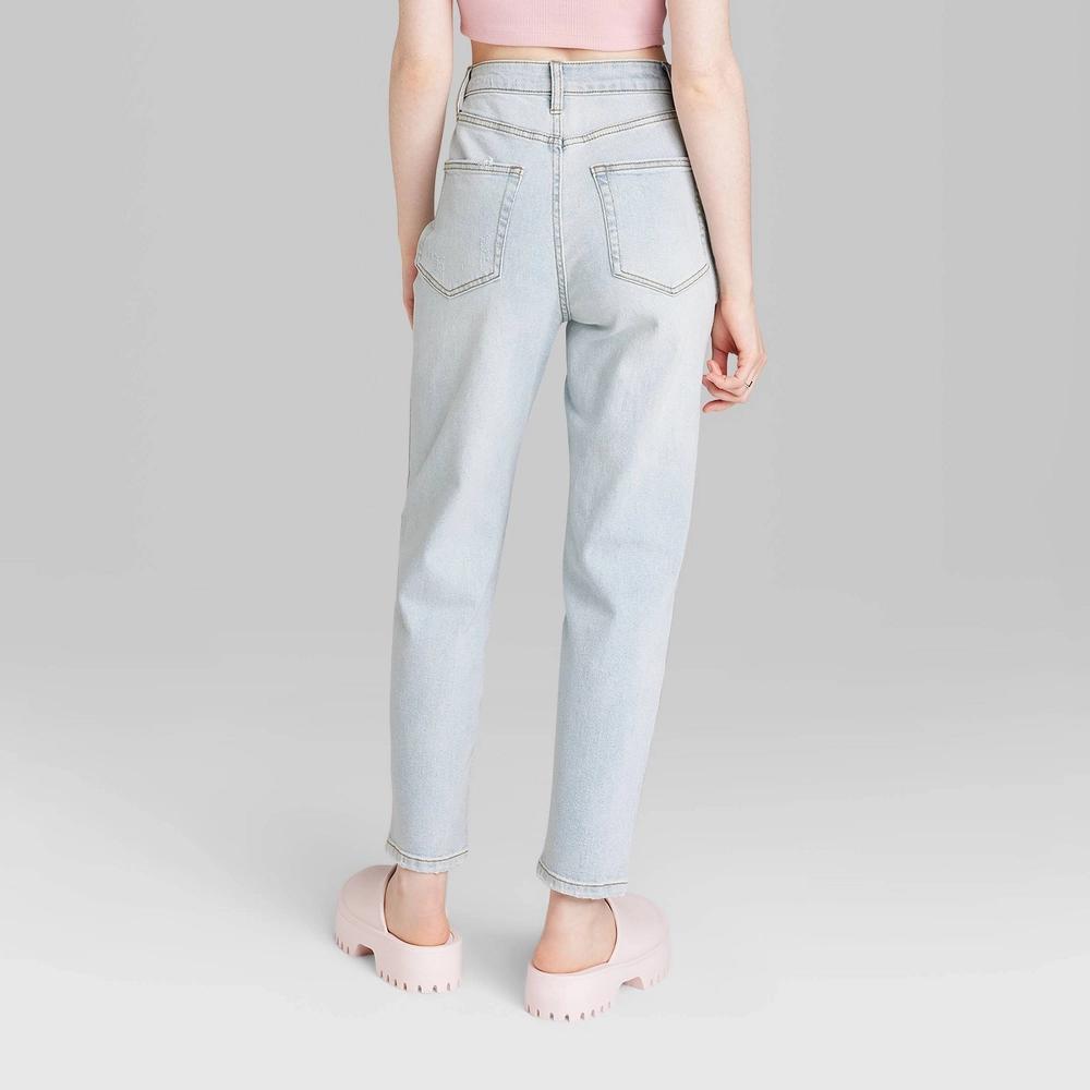 Womens Super-High Rise Tapered Jeans - Wild Fable Light Wash 0: Heavyweight Denim, Standard Fit, Ankle Length, Fly Zipper Product Image