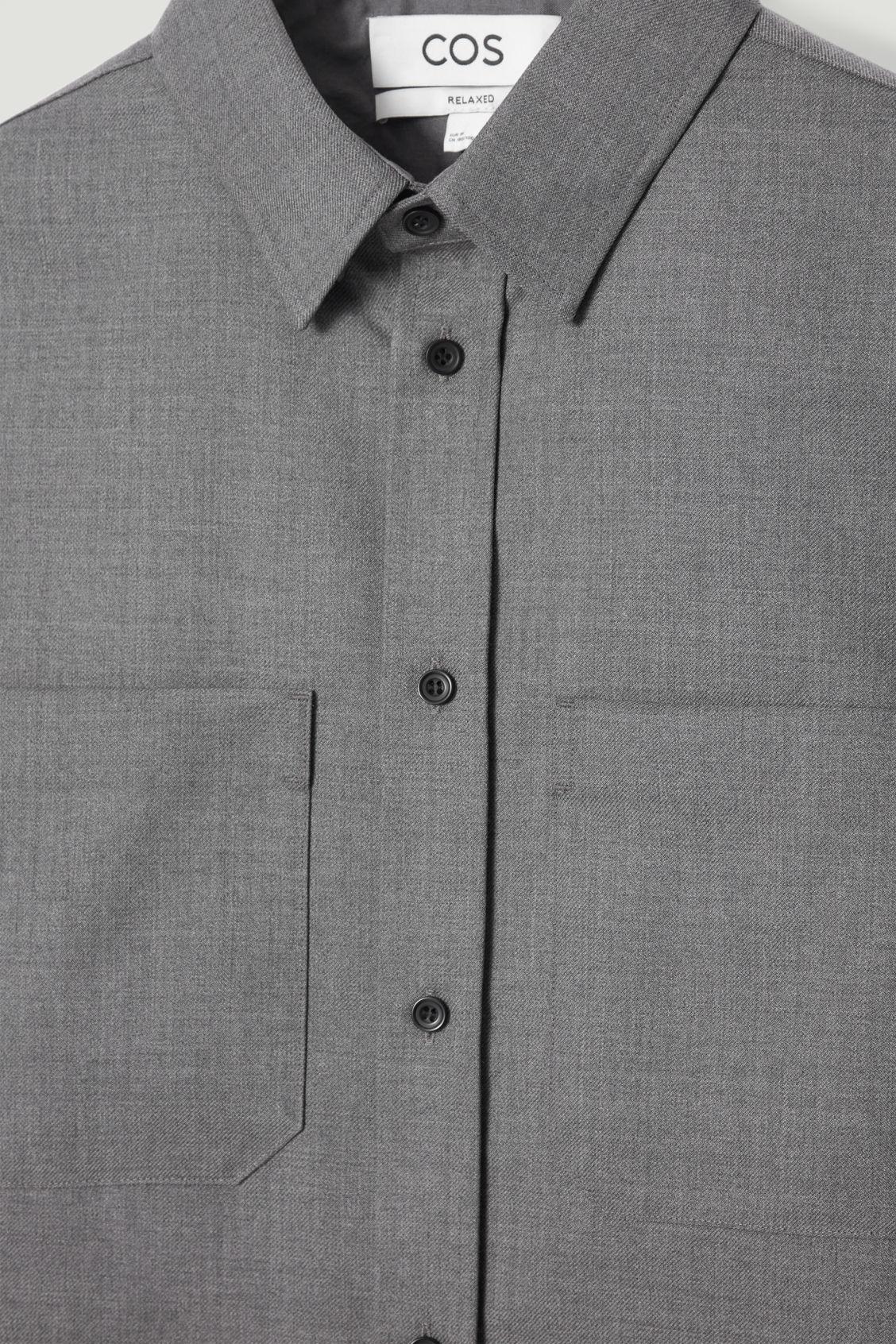 RELAXED WOOL-BLEND UTILITY SHIRT Product Image