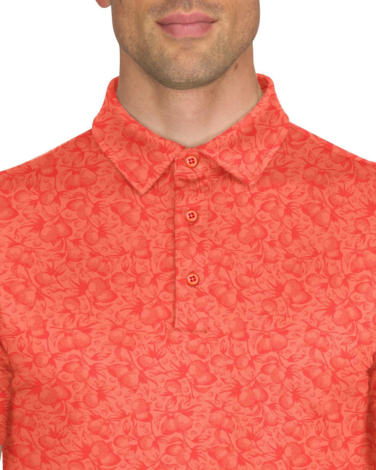 Three Sixty Six Men’s Print Golf Polos Product Image