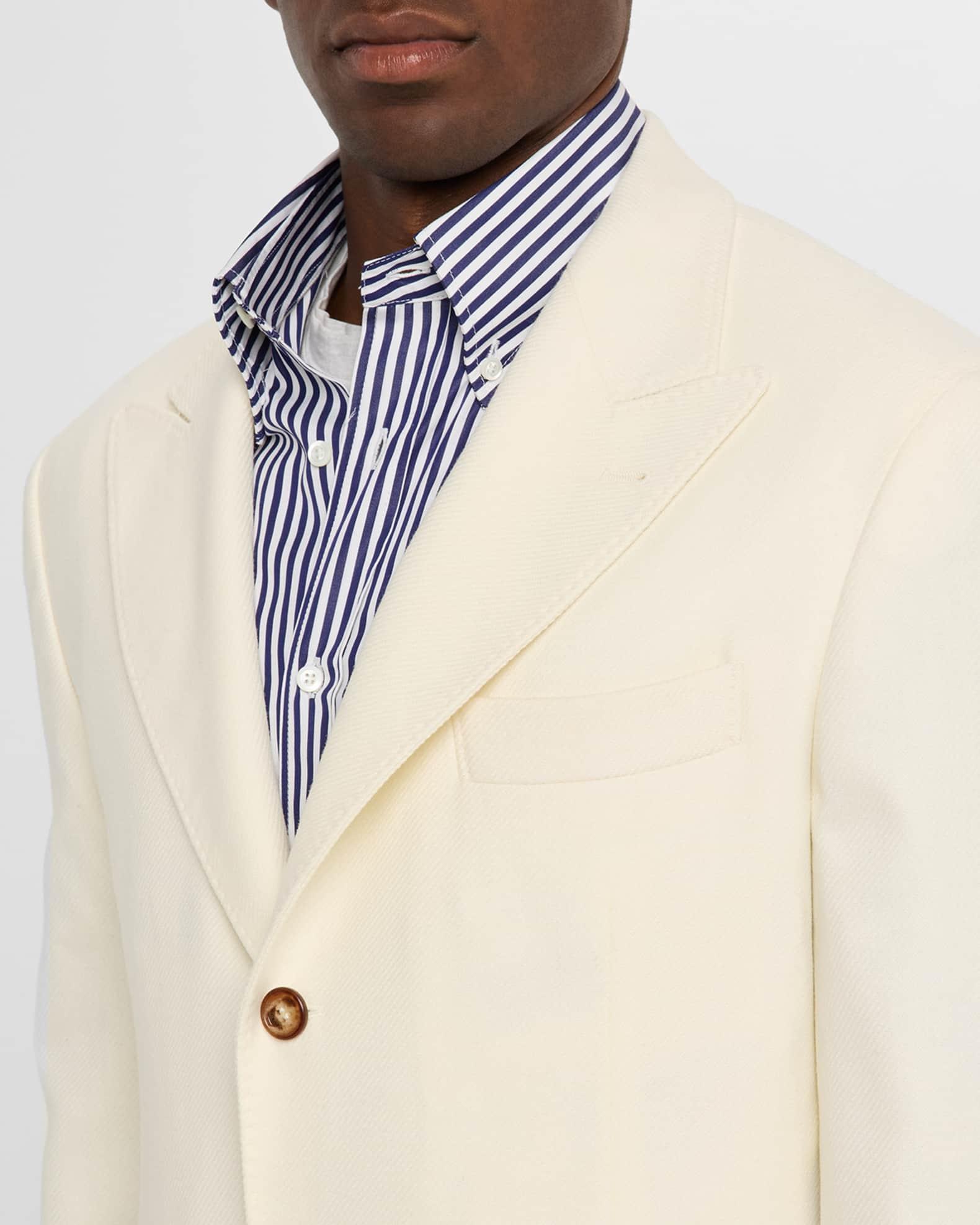 Men's Cavallery Twill Peak-Lapel Sport Coat Product Image