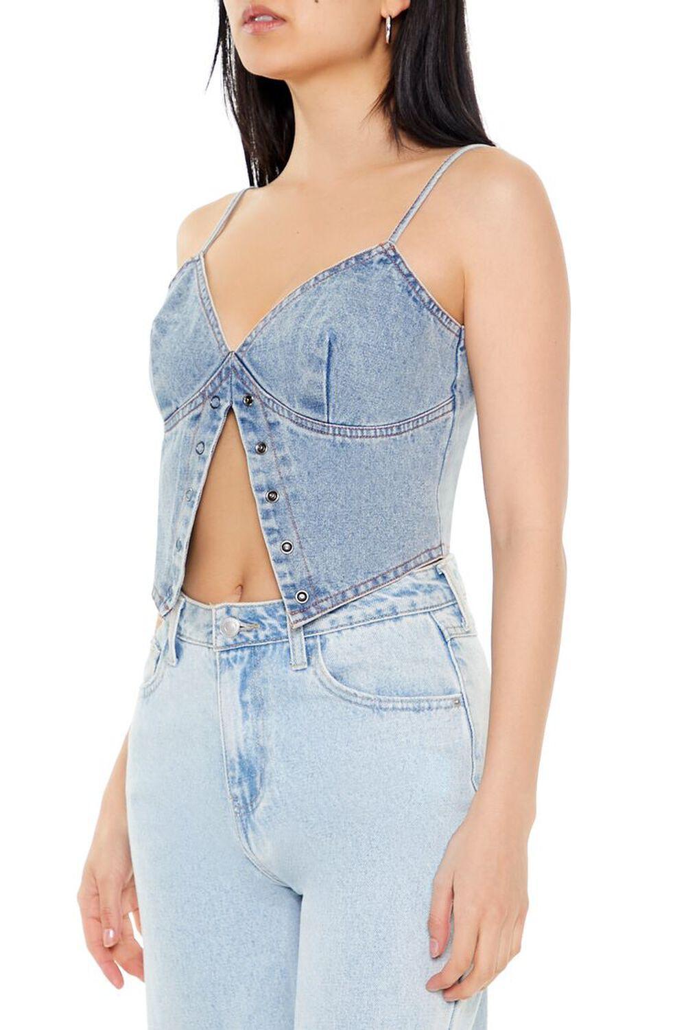Split-Hem Denim Cami | Forever 21 Product Image