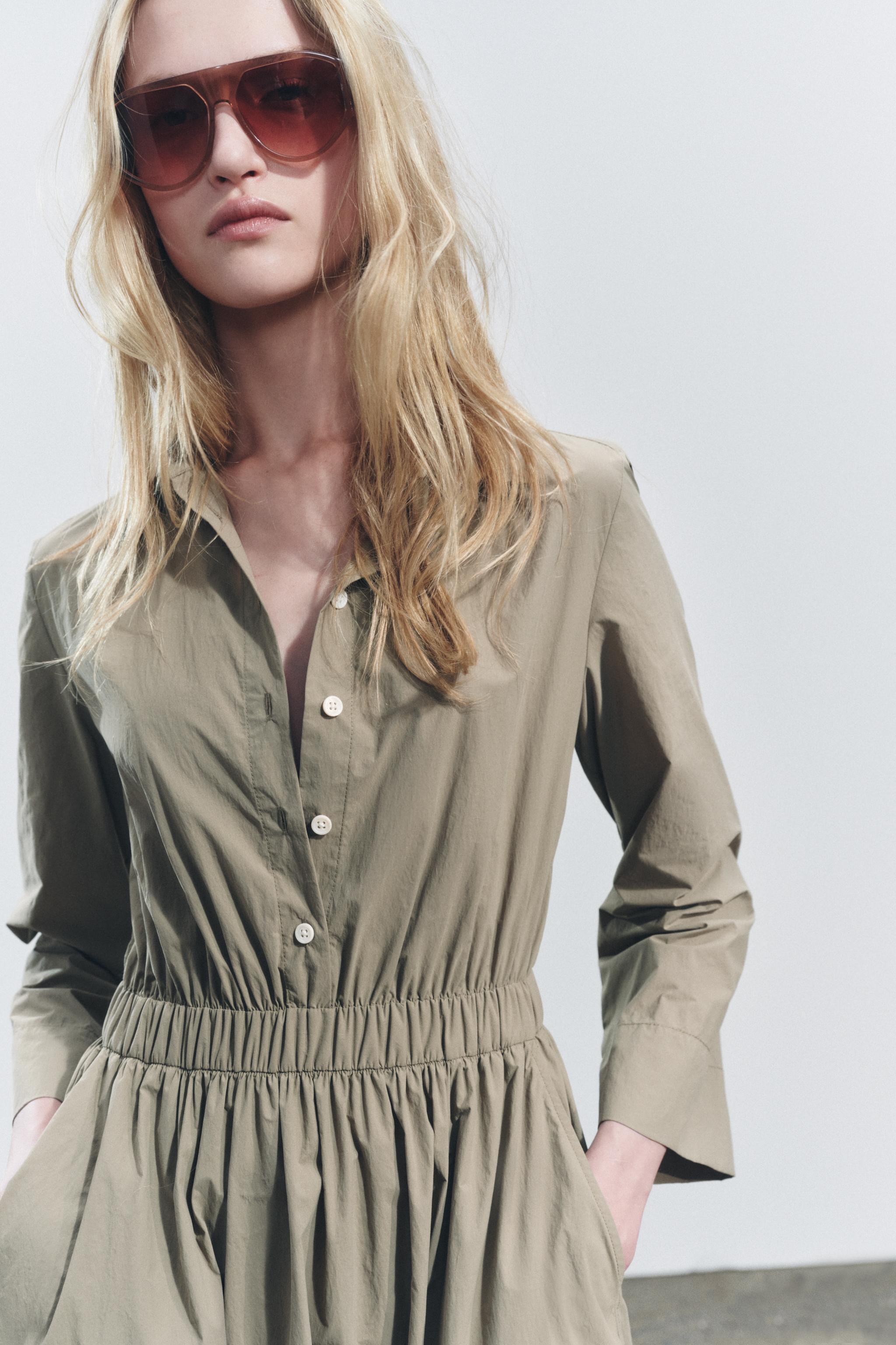 MIDI SHIRT DRESS ZW COLLECTION Product Image