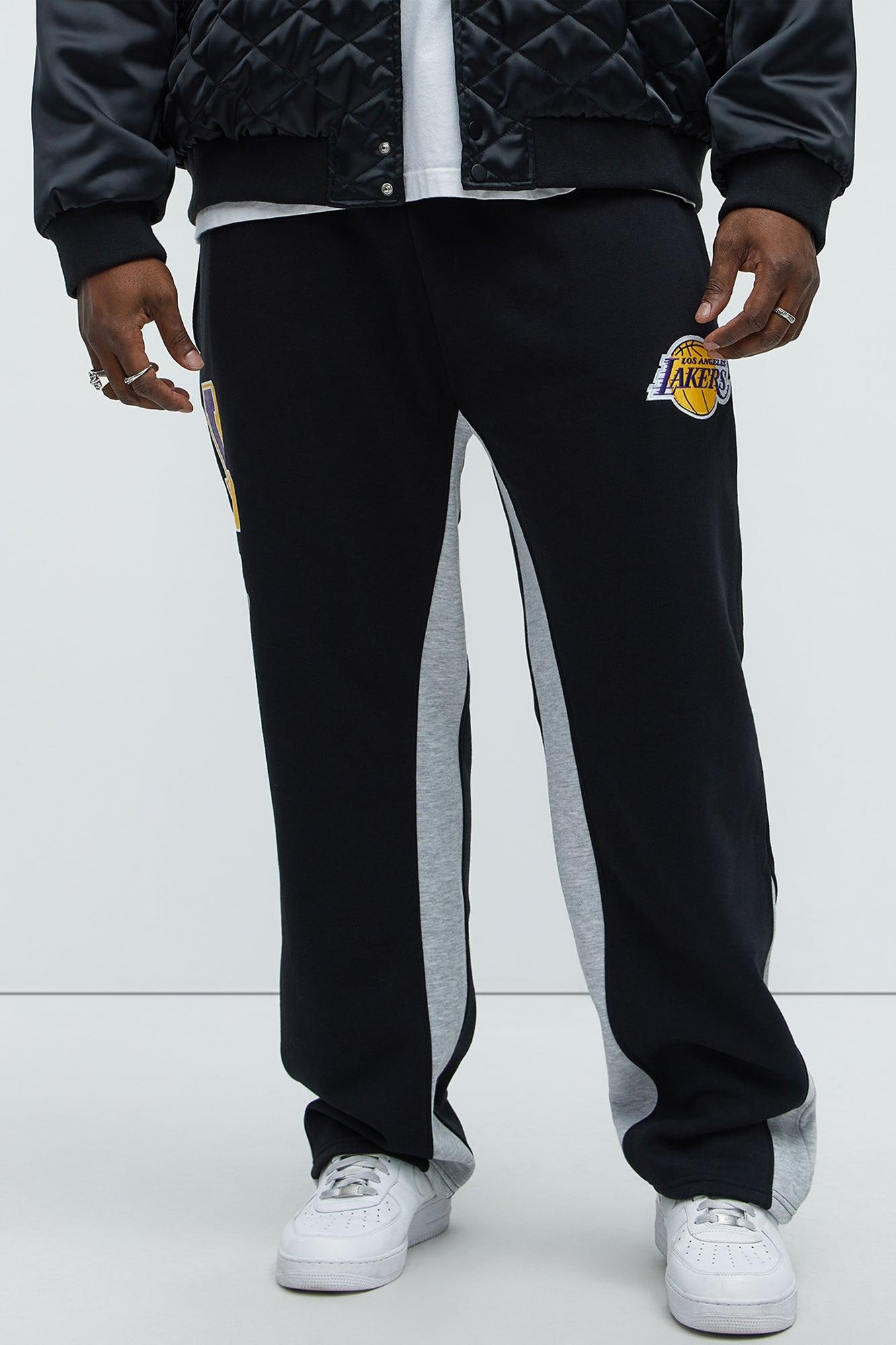 Lakers Backboard Skinny Flare Sweatpants - Black/Purple Product Image