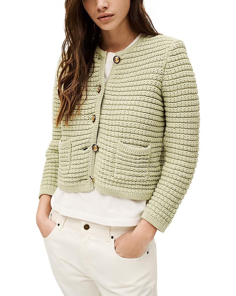 ba & sh Gaspard Crewneck Cardigan Sweater Product Image
