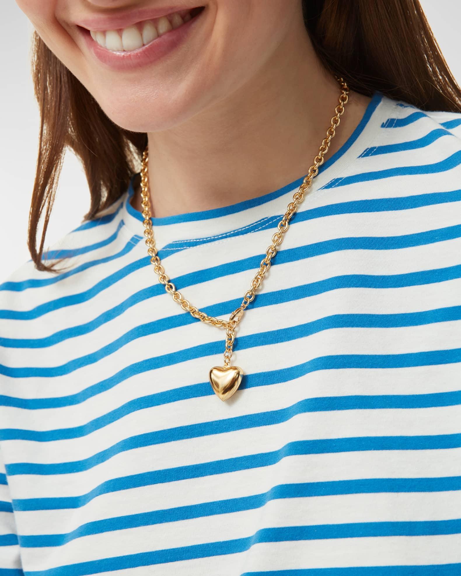 Puffy Hearts Mini Pendant Necklace Product Image
