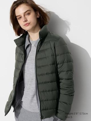 Womens Ultra Light Down Jacket with Anti-Static Dark Green Small UNIQLO US Product Image