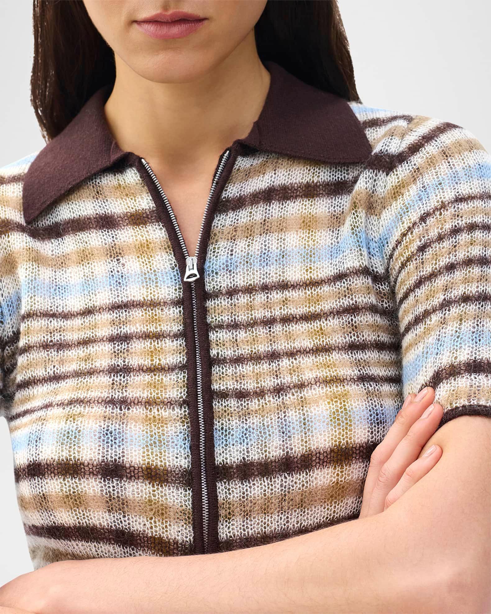 Leva Short-Sleeve Zip Polo  Product Image
