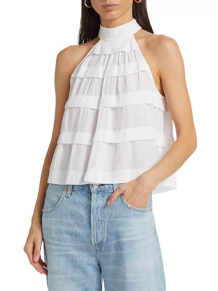 Sherrie Tiered Halterneck Top Product Image
