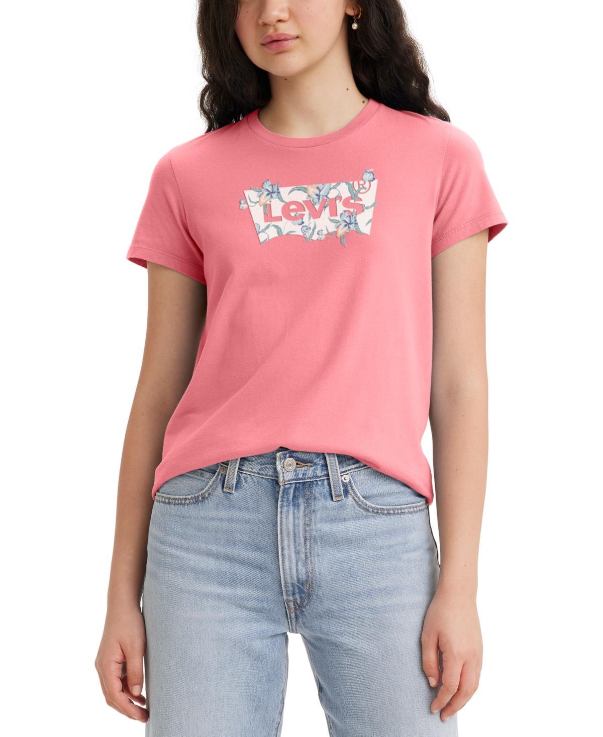 Women's Levi's® Logo Perfect Tee, Size: XS, Housemark Smokestack Product Image