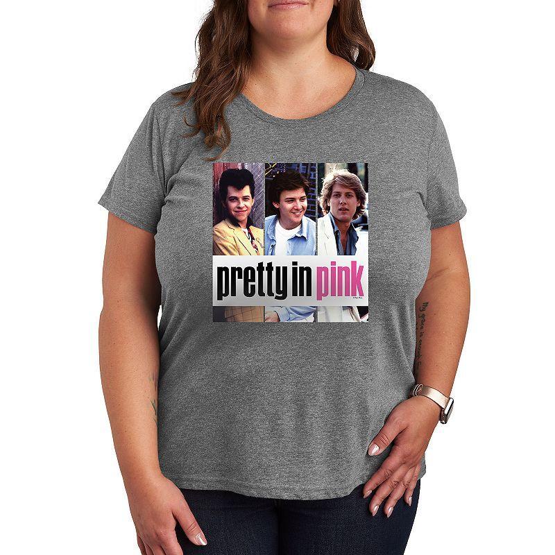 Plus Pretty in Pink Guys Graphic Tee, Womens Product Image