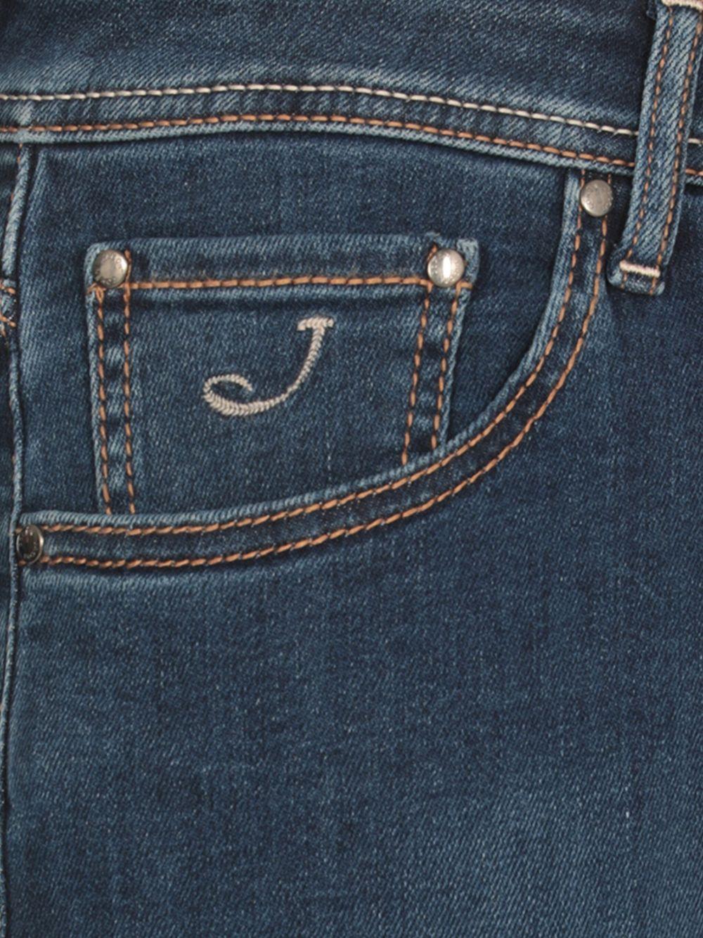 contrast-stitching jeans Product Image