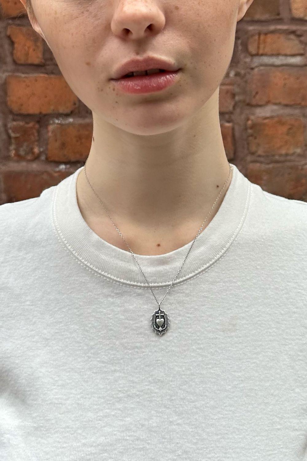 Heart with a Cross Necklace Product Image