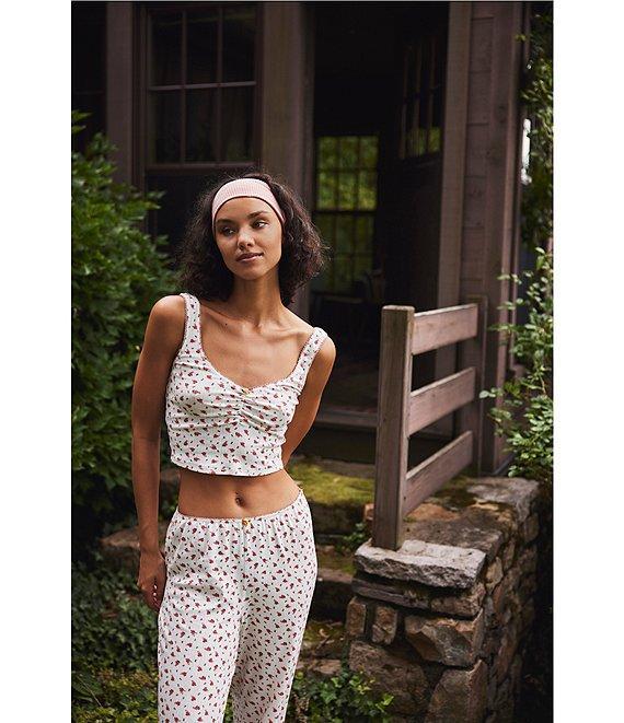 Free People Fresh In Love Ditsy Floral Pointelle Knit Lounge Set Product Image