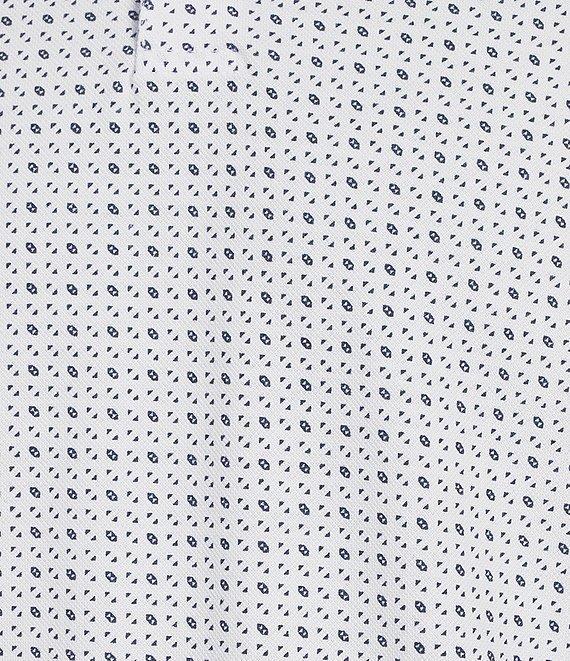 Cremieux Blue Label Classic Fit Pique Geo Print Short Sleeve Polo Shirt Product Image