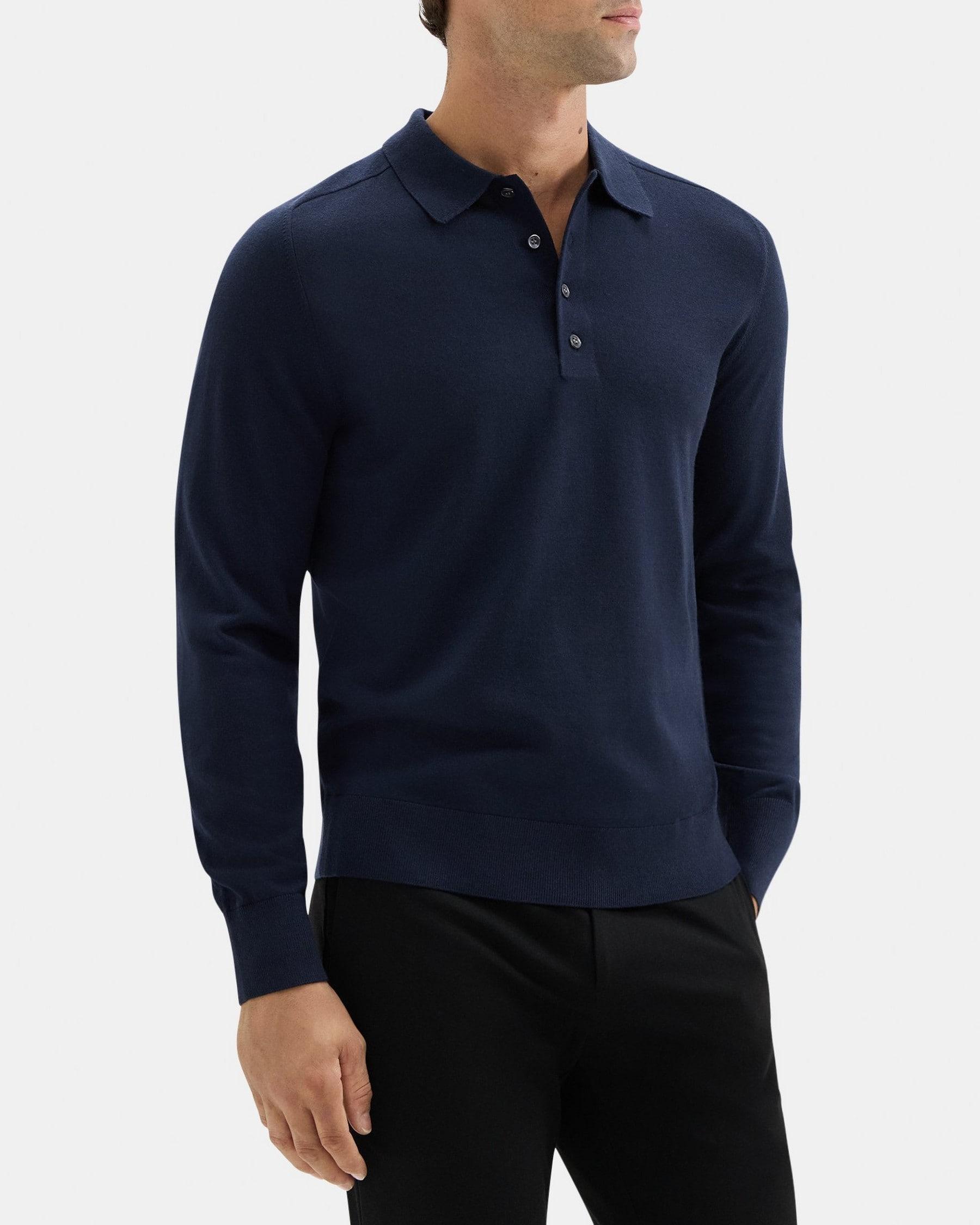 Polo Sweater in Merino Wool Product Image