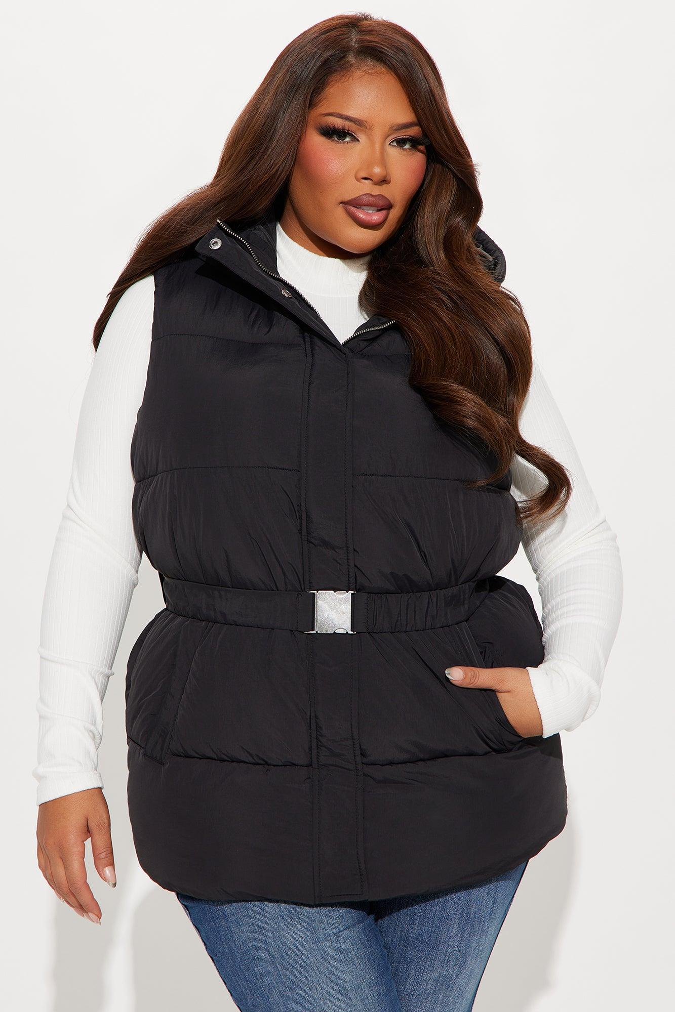 Hold You Down Puffer Vest - Black Product Image