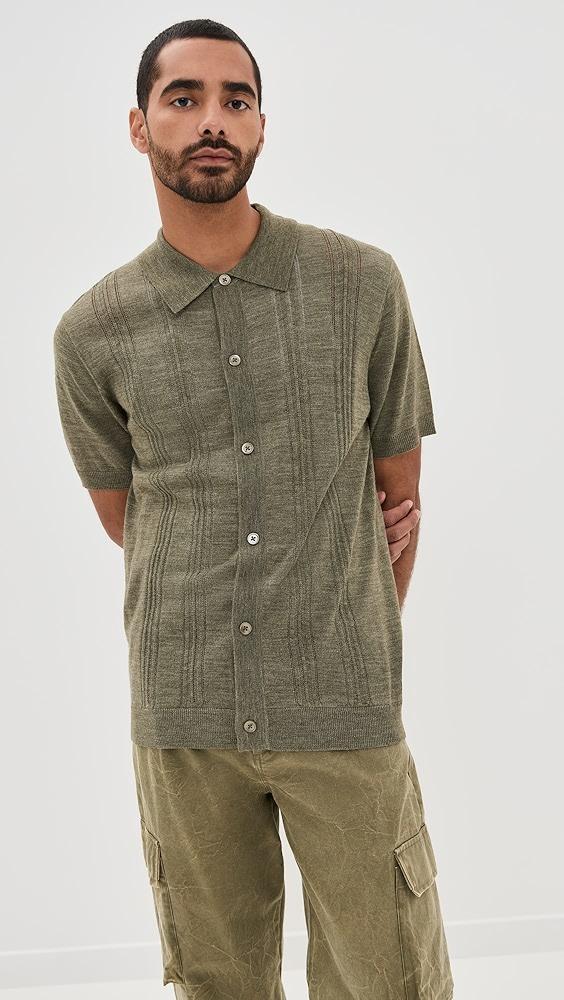 NN07 Thor Button Down Sweater Polo | Shopbop Product Image