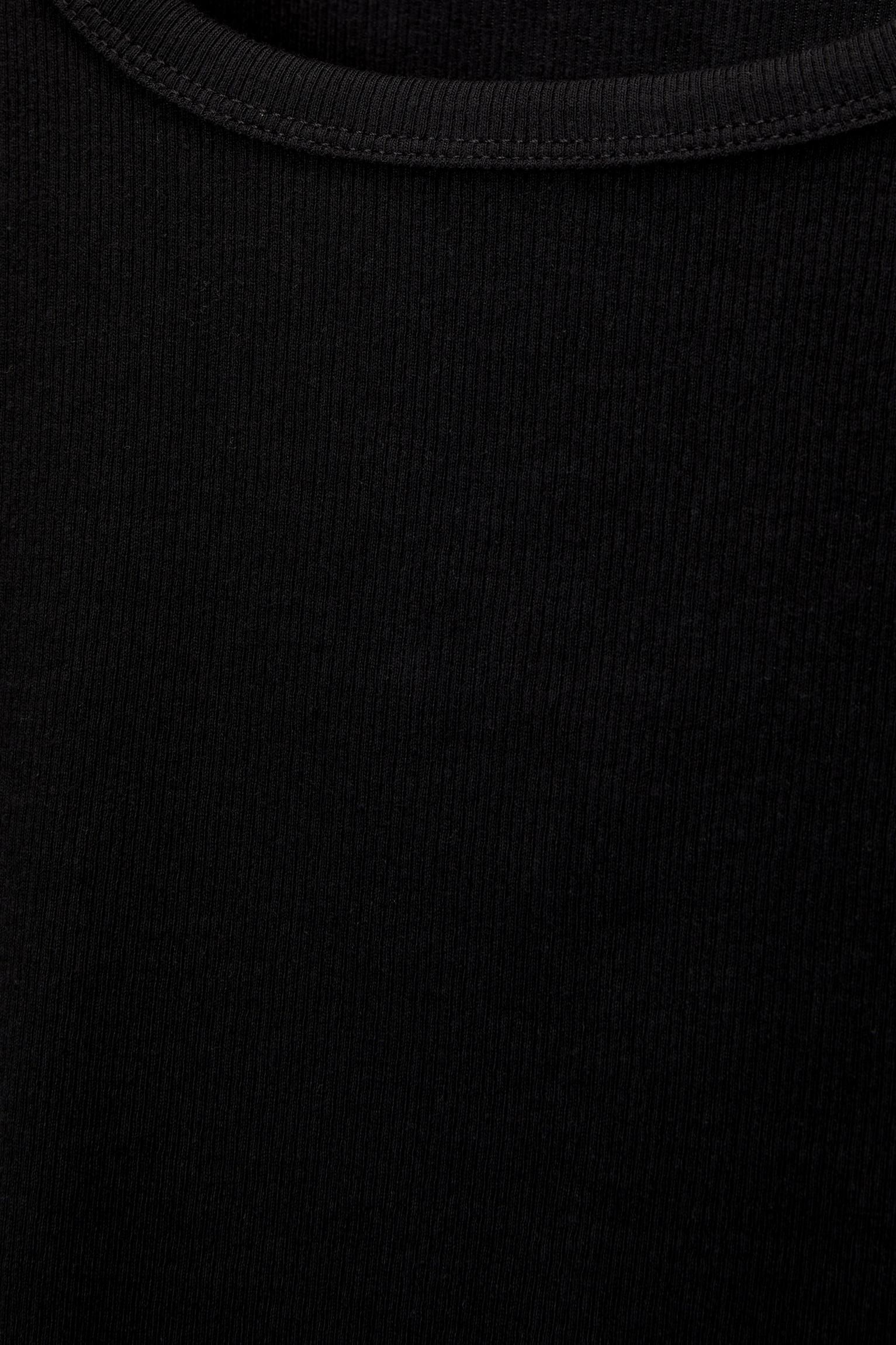 Ribbed short sleeve T-shirt Product Image