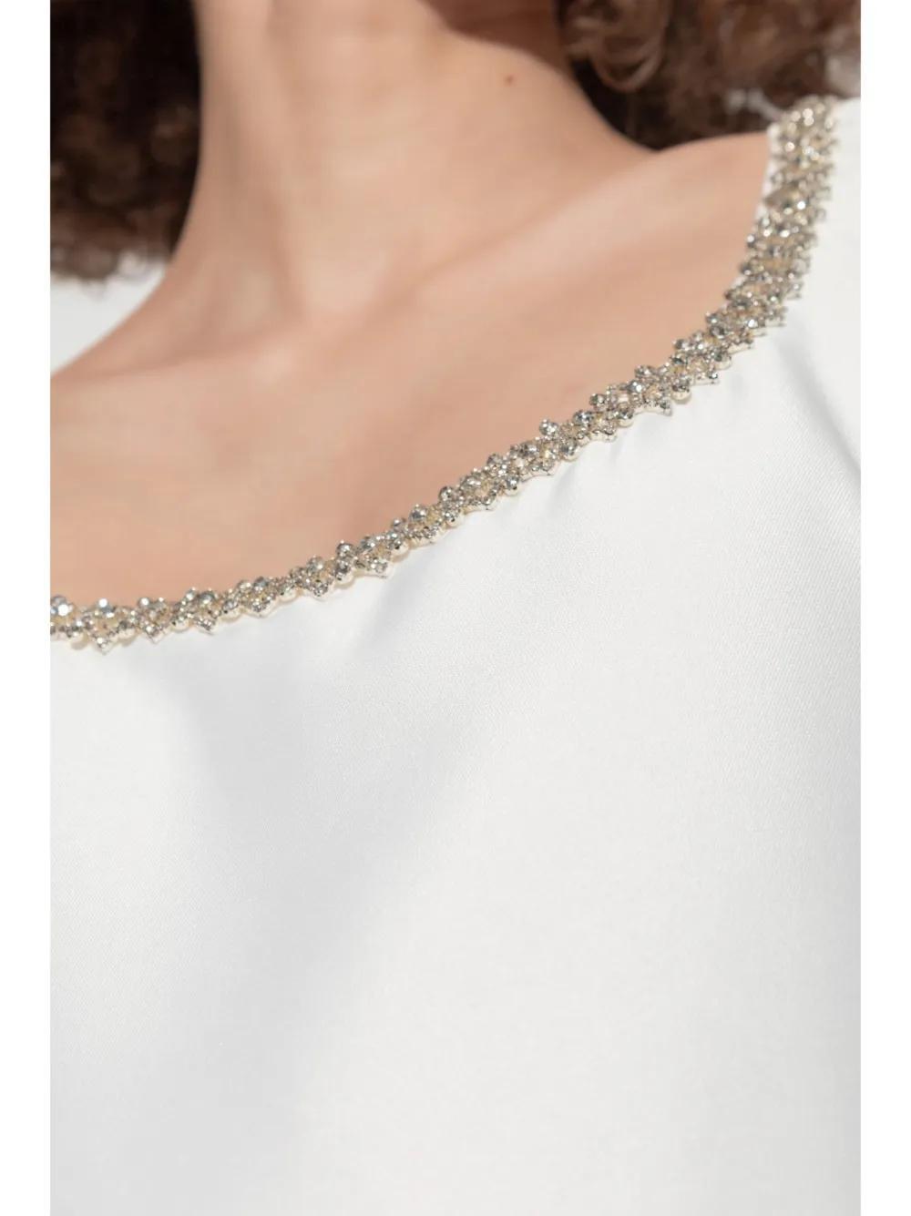 crystal-embellished taffeta dress Product Image