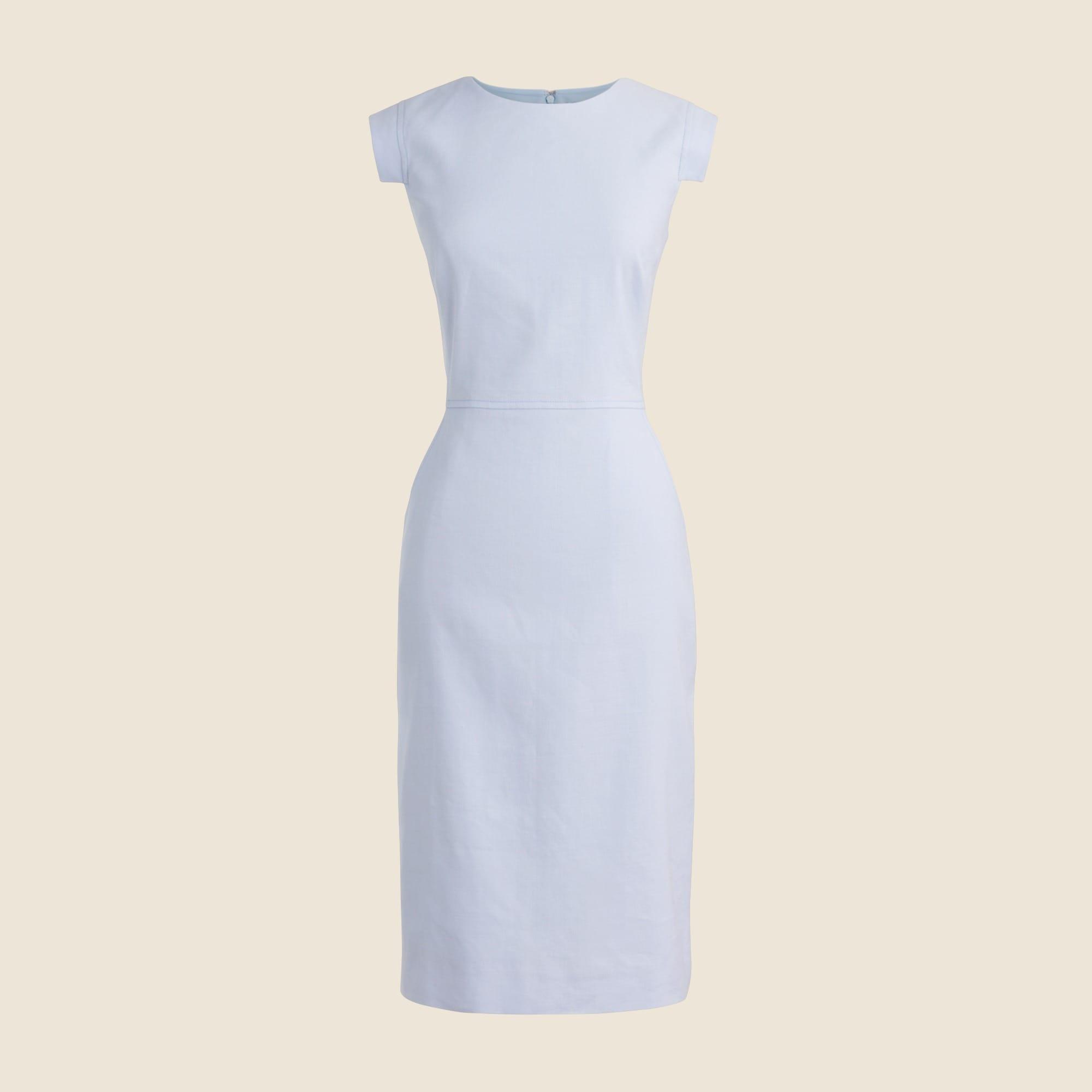 Resume dress in stretch linen blend Product Image