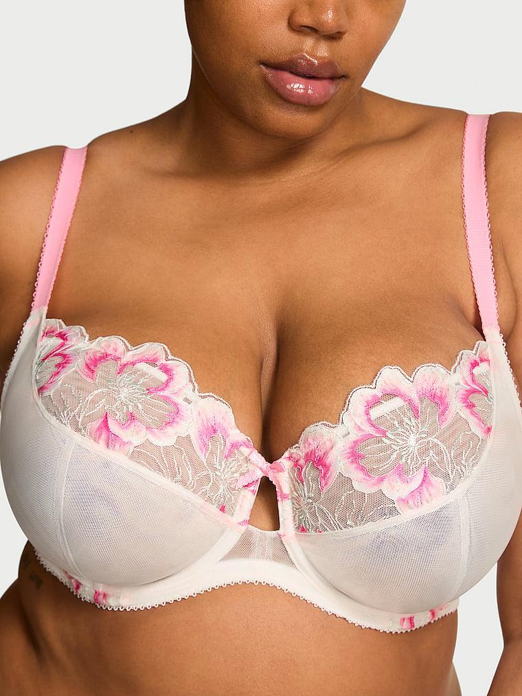 The Fabulous by Victoria's Secret Unlined Peony Embroidery Full-Cup Bra Product Image