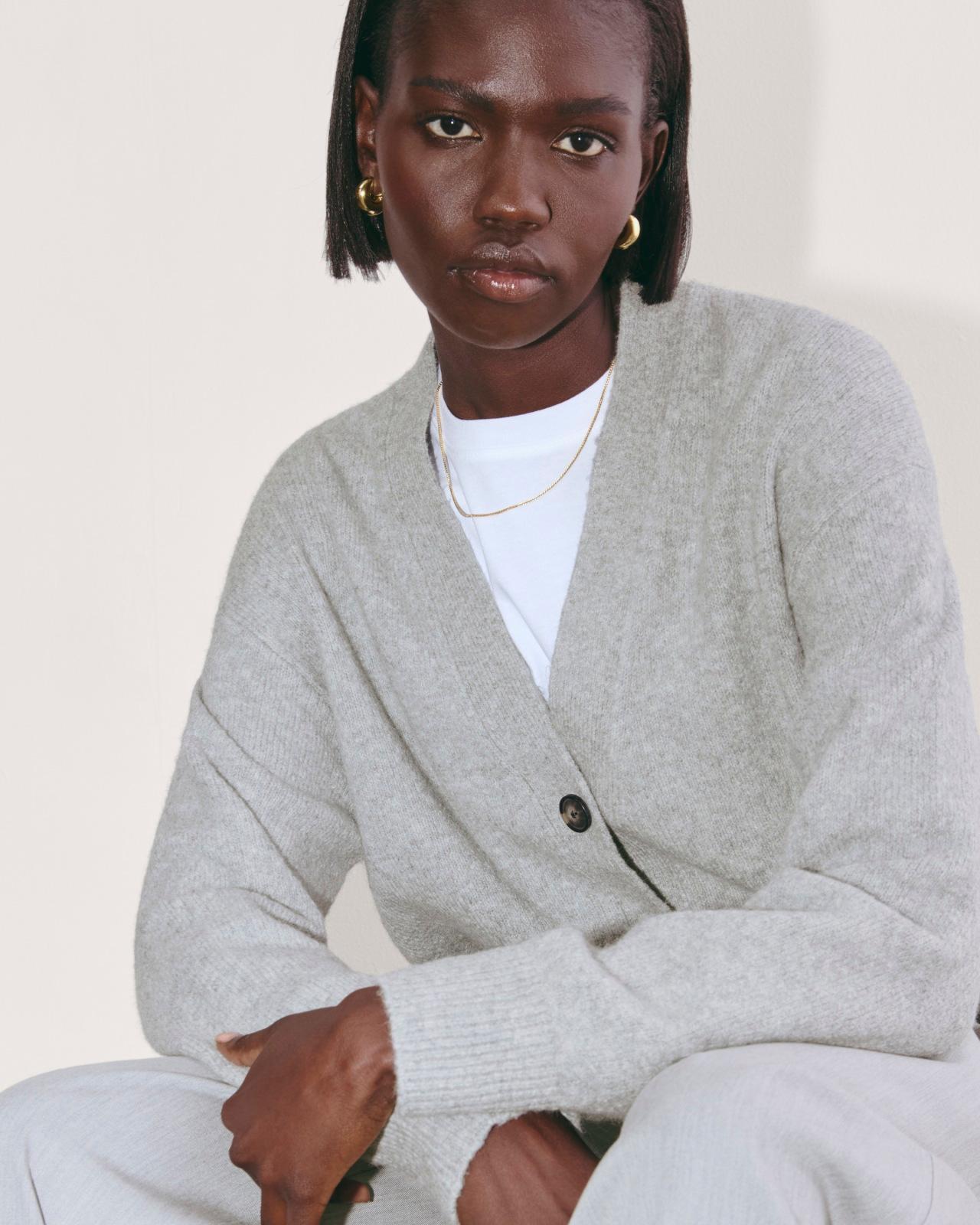 The Cocoon Cardigan in Plush Cotton Product Image